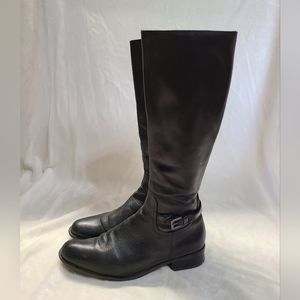 Women's Jane Debster Tall Brown Leather Boots Size 39B